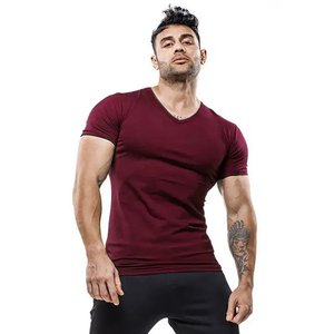 Alta calidad nuevo personalizado Vintage respetuoso con el medio ambiente transpirable ropa de calle gimnasio algodón Fit hombres camisetas todos los tamaños al por mayor - Product Image 4