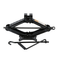Gato de tijera de acero 2T ligero y rápido, gato de tijera Smile para coche, elevador de emergencia para vehículos, gato manual que ahorra esfuerzo