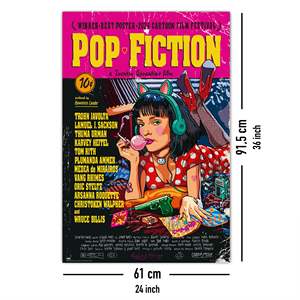 Modern Pop Fiction <b>Poster</b> Stylish Wall Decor Made of Paper - Product Image 5