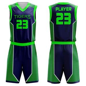 Maillots de basket-ball à séchage rapide personnalisés de haute qualité uniformes unisexe de grande taille ensemble court - Product Image 2