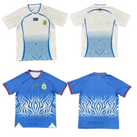 Traje de Fútbol Transpirable para Hombre Congo, de Spandex/Poliéster, Manga Corta, Estampado por Transferencia Térmica, Peso de Tela 160g, OEM/Li Dong