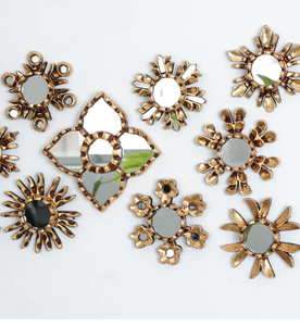 Peruvian <b>Mirrors</b> "Trebol Mini Collection" - Interior <b>Decoration</b> - Wall <b>Mirror</b> - Home <b>Decoration</b> - <b>Decorative</b> <b>Mirrors</b> - Product Image 1