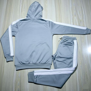 Wholesale Custom Plain Vintage <b>Jacket</b> Hoodies and Jogger Sets Reflective Nylon <b>Tech</b> Training&jogging <b>Wear</b> Windbreaker Tracksuit - Product Image 5