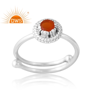Handmade Design 925 Silver Natural Carnelian Gemstone Ring Custom Jewelry <b>For</b> Women <b>Gift</b> <b>For</b> <b>Her</b> - Product Image 1