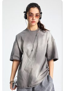 Personalizado T <span class=keywords><strong>Shirt</strong></span> Fornecedores <span class=keywords><strong>Vintage</strong></span> Alta Qualidade Heavyweight Plain T-shirts Atacado Oversize Streetwear Algodão dos homens T-shirts - Product Image 4