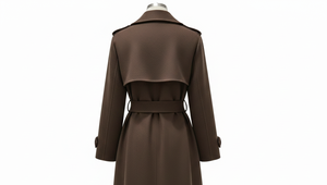 Vente en gros Langbuwan Manteau d'hiver pour femme Blouson en laine Col rabattu Respirant Brodé Double boutonnage 100% laine Complet - Product Image 4