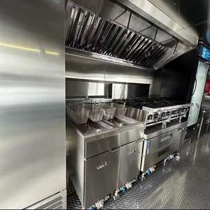 Remolques de comida de cocina móvil personalizados totalmente equipados Street Snack Catering Food Truck Pizza Coffee Food Carts para la venta - Product Image 5