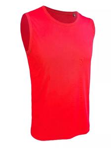 Débardeur de gymnastique sans manches d'été décontracté pour hommes OEM Débardeur extensible de qualité supérieure avec logo personnalisé respirant tricot à séchage rapide 100% coton - Product Image 3