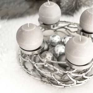 Modern Design Aluminum Nickel Plated 4 Arms Wax Candle Holder Restaurant & Hotels Christmas Decorative Handmade Candle Stand - Product Image 5