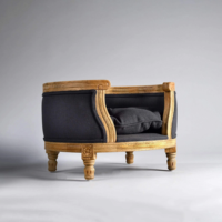 Lit pour animaux de compagnie de luxe en bois massif moderne Jacques Kay