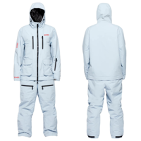 Chaqueta de esquí unisex personalizada con calefacción, talla grande, ecológica, de secado rápido, y pantalones con cremallera estampados. |   Impermeable, Resistente al Viento y Transpirable
