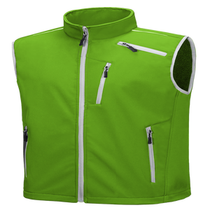Veste sans manches à col montant personnalisée avec logo, coupe ajustée, séchage rapide, écologique, respirante, pour les sports de plein air - Product Image 3