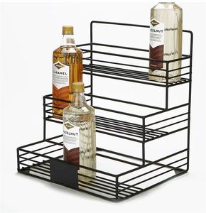 Estante de hierro forjado tradicional para vino, soporte para hogar, restaurante, boda, fiesta decorativa, bar, estante de vino, organizador de almacenamiento de botellas - Product Image 5