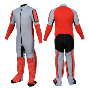 Combinaison De Parachutisme Ouragan Taille XL - Personnalisée, Noir/Gris/Rouge, Occasion