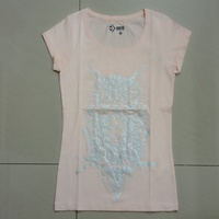 Camisetas de Mujer de Manga Corta, Ajustadas, Casuales, de Jersey 100% Algodón Suave, Ecológicas, Antiarrugas, Estampadas con Serigrafía