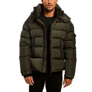 Chaqueta acolchada de moda para hombre, abrigo de invierno ligero, ropa de abrigo acolchada, cierre de cremallera, diseño con capucha, pedido a granel disponible - Product Image 1