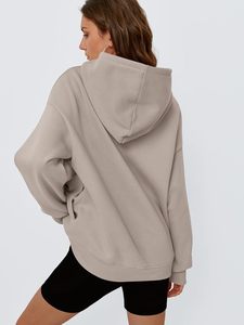 Sudadera con capucha de gran tamaño para mujer personalizada de alta calidad, ropa informal, el mejor Material usado, sudaderas con capucha de gran tamaño transpirables para mujer - Product Image 4