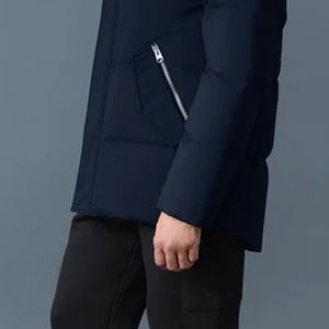 Veste matelassée d'hiver chaude pour homme, tendance 2026, couleur unie, coupe classique, fermeture éclair, vêtement décontracté de haute qualité avec poches zippées - Product Image 3
