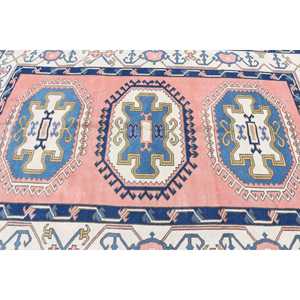 Tapis de 5,8 x 8,3 pieds, grand tapis turc vintage, tapis en laine bleue - Product Image 5