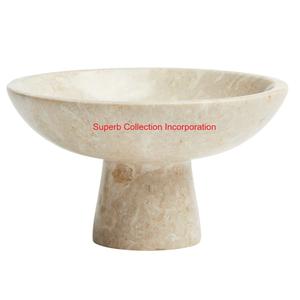 Cuenco estriado festoneado de mármol verde moderno, centro de mesa decorativo de piedra Natural elegante para decoración de lujo para el hogar y exhibición de mesa - Product Image 6