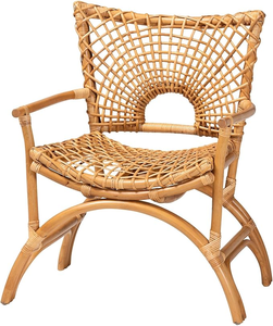 Silla ergonómica clásica de ratán para el interior del hogar, muebles duraderos de mimbre para sala de estar, jardín, asientos, esquina de café - Product Image 3