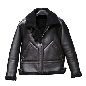 Veste en cuir de qualité supérieure 2025 pour homme Vestes grande taille avec fermeture éclair en cuir Pu Veste en cuir pour homme de moto - Product Image 1