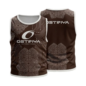 2026 Latest Design Breathable Printed Polyester Mesh Soccer Training Bib Vest Front Logo Bulk Quantity Quick Dry Sports Bibs - Product Image 1