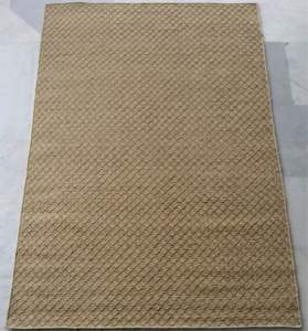 พรมผ้าฝ้ายทอพร้อมปอกระเจาธรรมชาติไม่ผ่านการถักทอดีไซน์แบบโมเดิร์นของชาวโมร็อกโกอินเดีย - Product Image 1