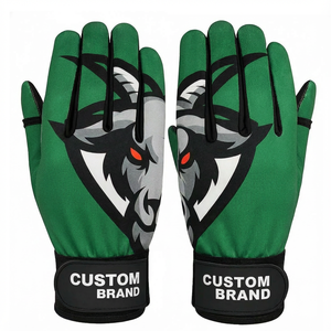 Gants de frappe de baseball personnalisés à haute visibilité, vente en gros, impression de logo d'équipe, équipement de fourniture, paume collante, gants de frappe de softball - Product Image 1