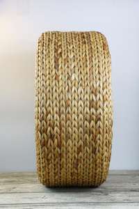 ที่นั่งโต๊ะน้ำชาทรงกลมทำจากหญ้าทะเลเก้าอี้ออตโตมันผักตบชวา - Product Image 3