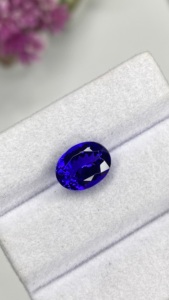 Certifié Super Deluxe 3.61 Carat Tanzanite Naturel Royal Riche Bleu Forme Ovale Coupe Zoisite Pierres Précieuses Lâches Loupe Propre. - Product Image 4