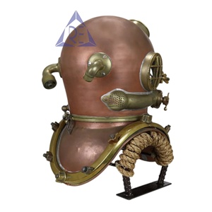 Soporte para casco con tema náutico De La Marina británica con estampado personalizado Mark V Scuba Diver Marine Brown Brass Finish New Style US Metal Crafts - Product Image 4
