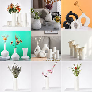 Florero de <span class=keywords><strong>cerámica</strong></span> blanco decorativo de la decoración moderna del hogar del precio de fábrica al por <span class=keywords><strong>mayor</strong></span> - Product Image 5