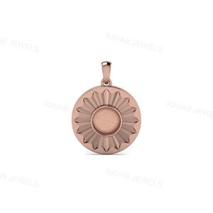 Haute qualité 25X18mm Semi montage plaqué or lait maternel charme bonne qualité pierre réglage bijoux pour femmes - Product Image 2