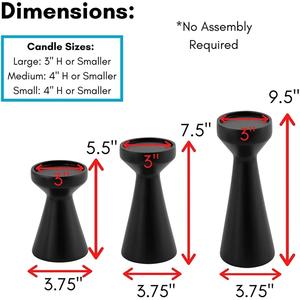 Juego de 3 soportes de velas de Madera hechos a mano para decoración del hogar, luz de té de Navidad, otras necesidades de iluminación de velas - Product Image 3