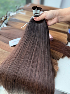 Extensiones de Cabello Humano Vietnamita de 100g, Color Claro, 60cm de Largo, Súper Dobles, en Paquetes, Ondulado Natural - Product Image 4