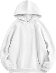 Sudadera con capucha de lana con bolsillo de canguro y logotipo personalizado para mujer, sudadera holgada con estampado de letras de talla grande, OEM de invierno, venta al por mayor, Color sólido - Product Image 2