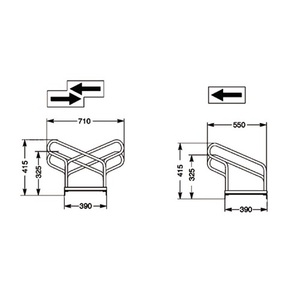 Soporte de Bicicletas Galvanizado de Una Sola Cara para 90 Bicicletas, con 4 Bases para Ruedas, Capacidad de Carga de 150 kg, Ensamblaje Portátil con Tornillos - Product Image 2