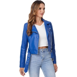 Femmes 2026 Automne Mode Cropped Faux Leather Jacket Vintage Long Sleeves Patch Pocket Female Outerwear Tops - Product Image 4