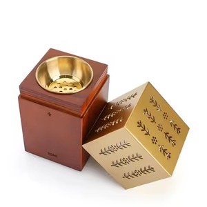 Quemador de Incienso de Madera con Caligrafía, Porta Incienso Árabe de Ramadán, Aroma de Sándalo y Cilantro para Fragancia del Hogar - Product Image 3