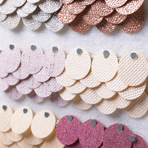 深月大孔圆形渐变纹理亮片 - 圆形装饰件，适用于工艺品和服装 - Product Image 4