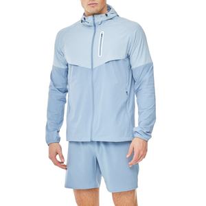 Nouveau logo personnalisé veste de course tissée et respirante de haute qualité, extensible dans les quatre sens ensemble de survêtement court pour hommes - Product Image 1
