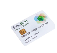 Cartes pré-imprimées personnalisées avec encodage par contact pour numéro de membre, estampage à chaud en relief