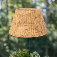 Lampes de table modernes minimalistes mi-siècle en rotin/bambou faites à la main de haute qualité, abat-jour festonnés, couleur et taille sur mesure pour salon