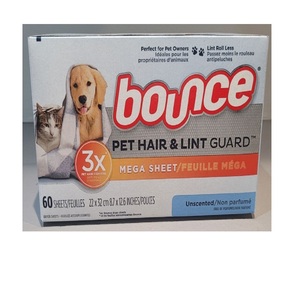 Abordable Bounce Pets Hair and Lint Guard Mega Dryer Sheets Non parfumé 130 Count With 3X Pet Hair Fighters - Product Image 5