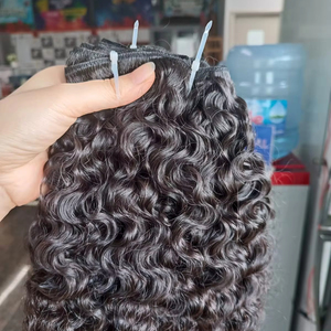 ผมบริสุทธิ์จากเวียดนามแบบ100% ทั่วโลกผลิตภัณฑ์เสริมความงามทำจากผมลอนทรงโค้งมนขนาดใหญ่สำหรับผู้หญิงขายส่ง - Product Image 1