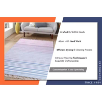 Großhandel Premium Qualität hand gewebte indische Baumwolle Teppich Hand Block Print gestickt Bester Preis für neue Gebets art