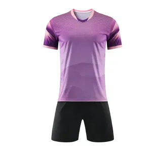 Conjunto de uniforme de fútbol de secado rápido para hombre de alta calidad, camisetas de manga corta de talla juvenil, pantalones cortos, Top verde con estampado de logotipo personalizable - Product Image 6