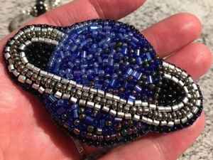 Broches perlées Broche design faite à la main. Accessoires de haute qualité. Broche design unique. Baby shower meilleur cadeau. - Product Image 2