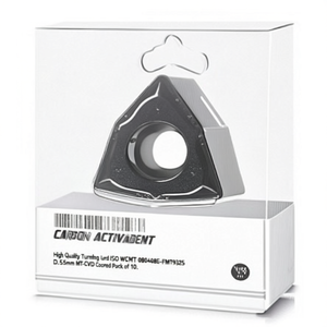 Inserto de Alta Calidad para Herramienta de Torneado ISO WCMT 080408E-FMT9325 D. 5.5mm MT-CVD con Recubrimiento, Paquete de 10 - Product Image 2